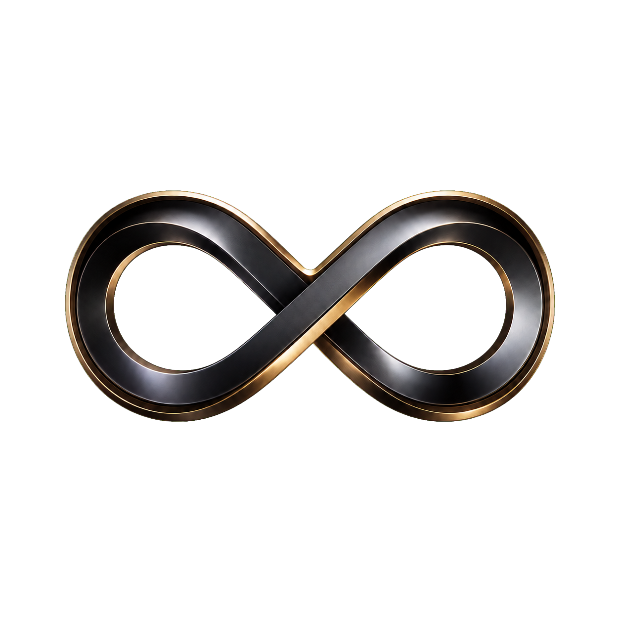 Símbolo de infinito metálico da OCTA Marketing